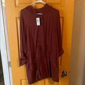 2X Women's Hooded Jacket in Rust by Torrid XXL NWT